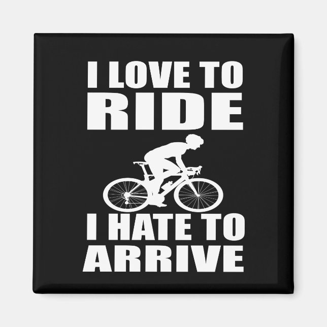 cykla inspirerande citattecken magnet (Framsidan)
