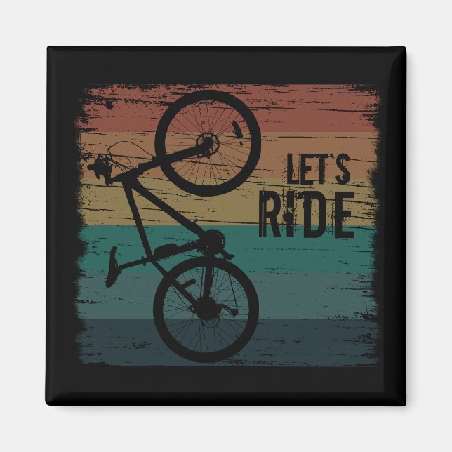 cykla inspirerande citattecken magnet (Framsidan)