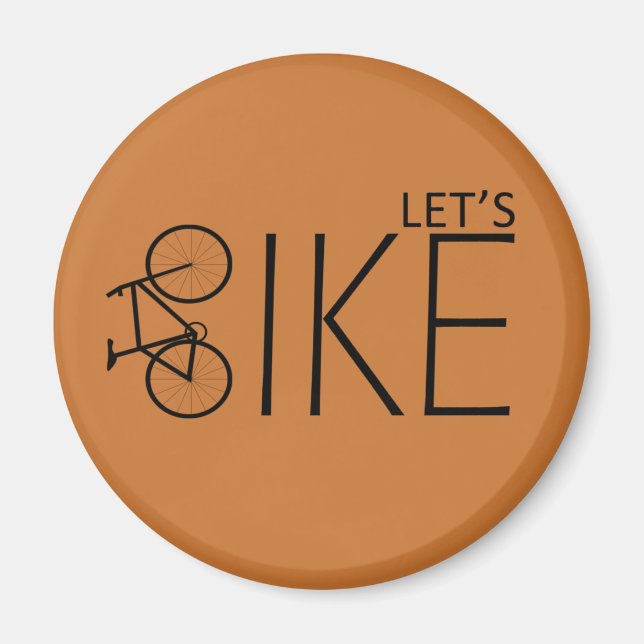cykla inspirerande citattecken magnet (Framsidan)