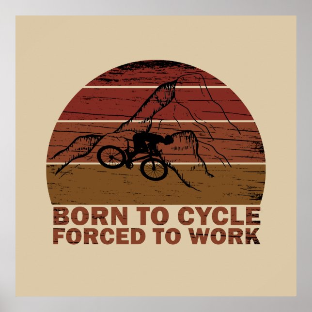 cykla inspirerande citattecken poster (Framsidan)