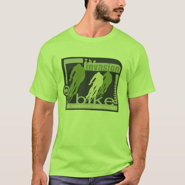 Cykla invasionTshirts och gåvor Tee Shirt (Framsida)