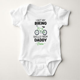 Cykla Jag Får Mina Cykelfärdigheter Från Pappa - C T Shirt