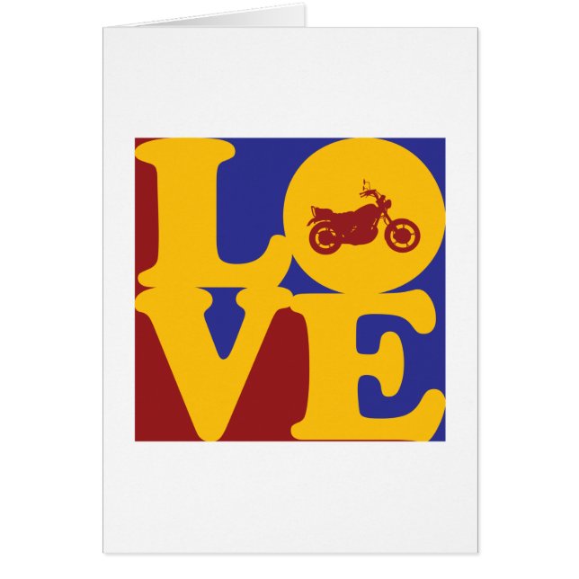 Cykla kärlek hälsningskort (Framsidan)