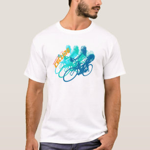 Cykla konstutslagsplatsen. Fullständigt anpassade Tee Shirt