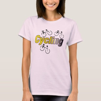 Cykla med cykeln t-shirt