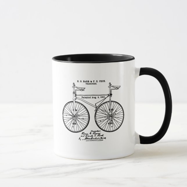 Cykla mycket coolt Velo den patenterade gåvan Mugg (Höger)