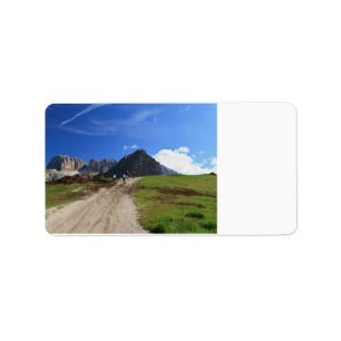 cykla på Dolomites Adressetikett