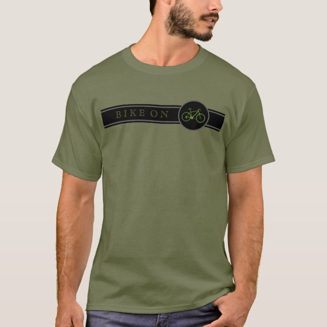 cykla på tee shirt (Framsida)