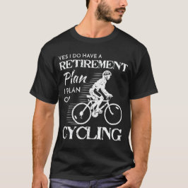 Cykla pension planera den bedrövade vitcykeln t shirt