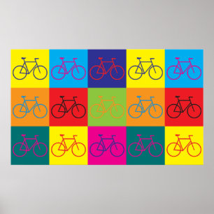 Cykla popkonst poster
