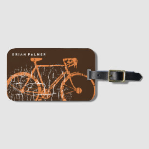 cykla/som cyklar, cykelpersonlig bagagebricka