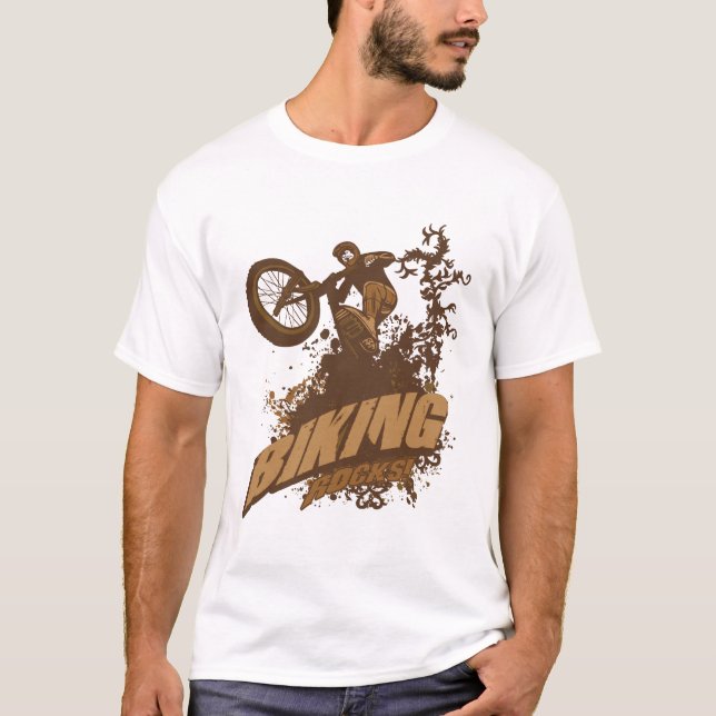 Cykla stenar! t-shirt (Framsida)