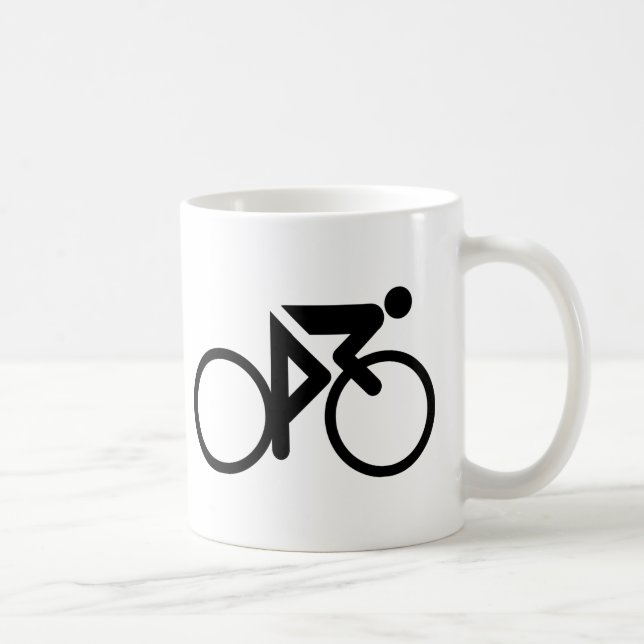 cykla svart cylcer kaffemugg (Höger)