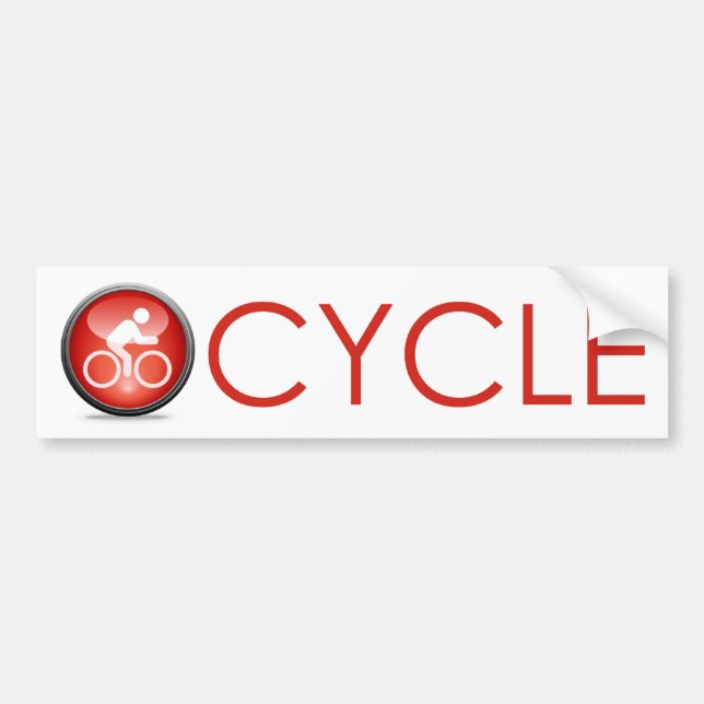 Cykla symbolsbildekal bildekal (Framsidan)