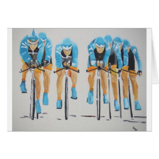 Cykla tävlingen hälsningskort