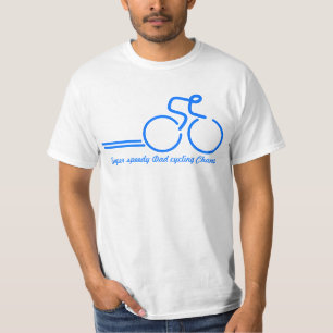 Cykla utslagsplatsen för ryttare för t-shirt