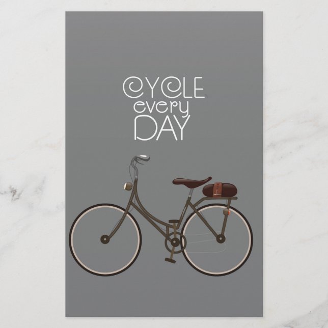 Cykla varje dag. brevpapper (Framsida)