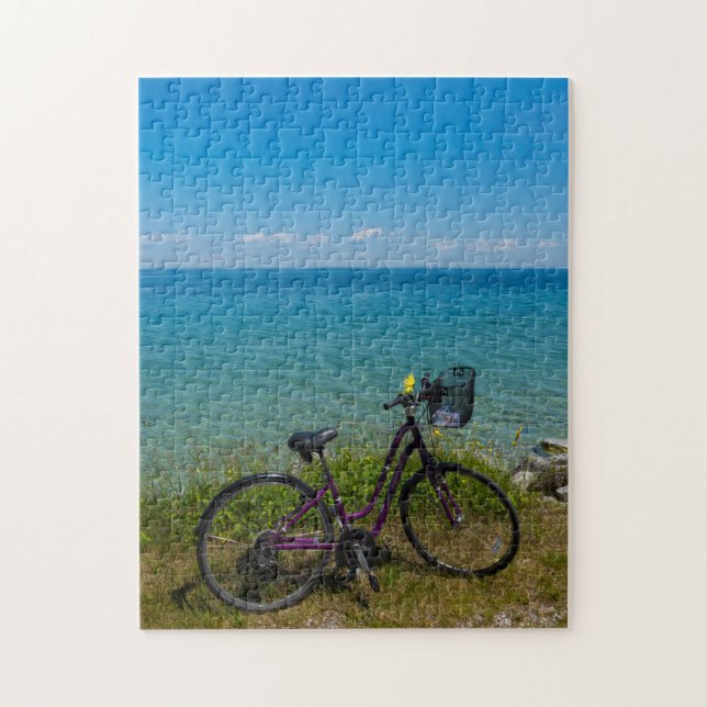 Cykla vid Mackinac Pussel (Vertikal)