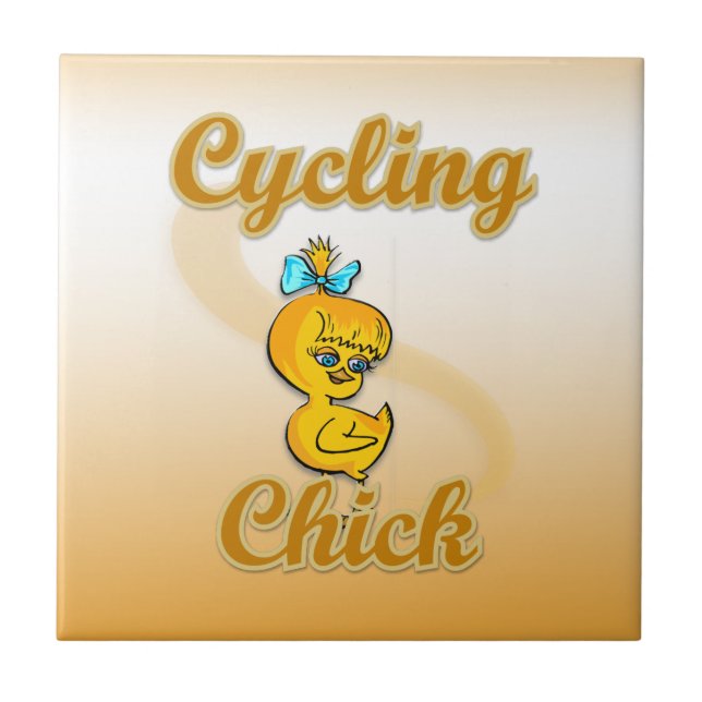Cyklande Chick Kakelplatta (Framsidan)