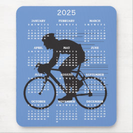 Cyklande design för 2025-kalender, musknapp musmatta