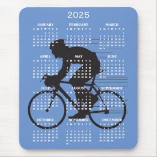 Cyklande design för 2025-kalender, musknapp musmatta