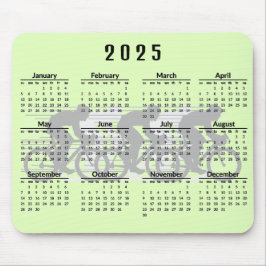 Cyklande design för 2025-kalender, musknapp musmatta