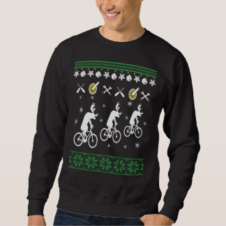 Cyklande god jul lång ärmad tröja