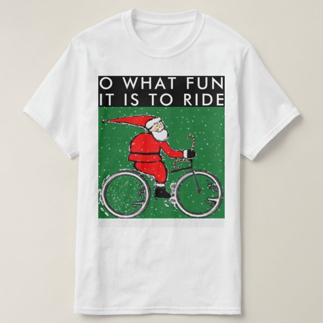 Cyklande jul t shirt (Design framsida)