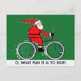 Cyklande julkort helg vykort