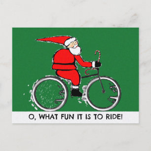 Cyklande julkort helg vykort