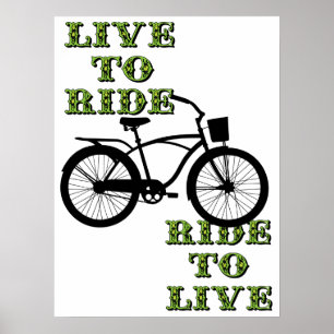 Cyklande livsstilskonst poster