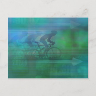 Cyklande vykort för design