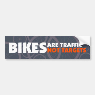 Cyklar är trafikerar, inte uppsätta som mål bildekal
