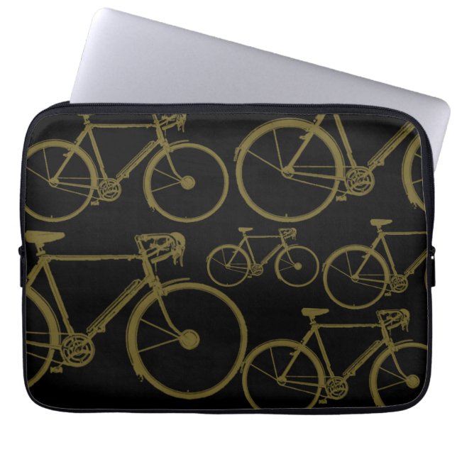 cyklar, cyklar, cyklar, cyklar laptop sleeve (Framsidan)