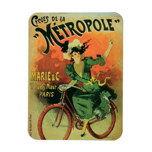 "Cyklar de La Metropole", Marie & Co. (färglith Magnet