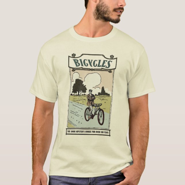 Cyklar: Den primaa självbelåtna hipster'sen Tee Shirt (Framsida)