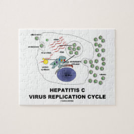 Cyklar den virus- replicationen för hepatit C Pussel