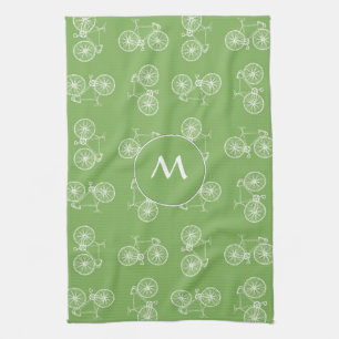 Cyklar det seamless mönster kökshandduk