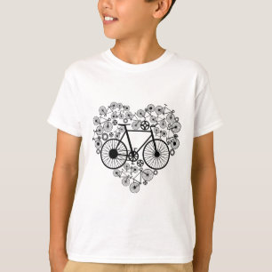 Cyklar Hjärta Söt Mtb Landsväg Cykel Åkande Älskar T Shirt