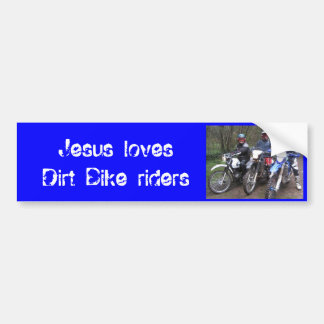 Cyklar, Jesus älskar Trail Bike-åkare Bildekal
