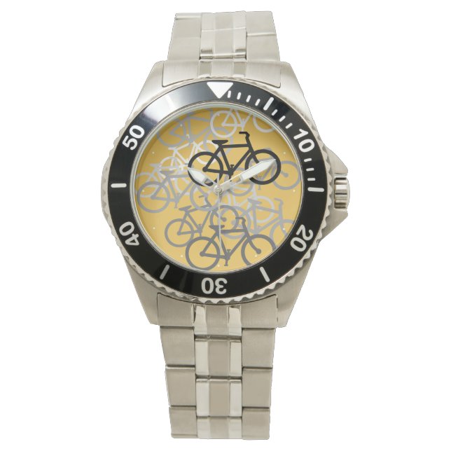 Cyklar.. markera din bakgrund färg. armbandsur (Framsida)
