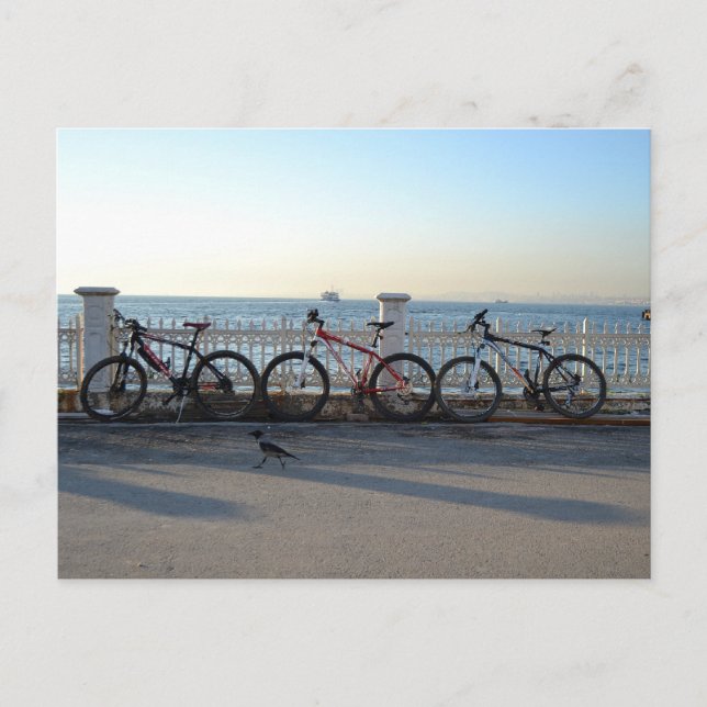 Cyklar med Kråka Vykort (Framsida)