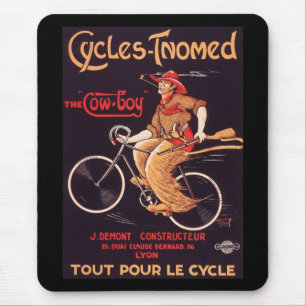 Cyklar Tnomed "annonsen för cykeln för Cowboy" Musmatta
