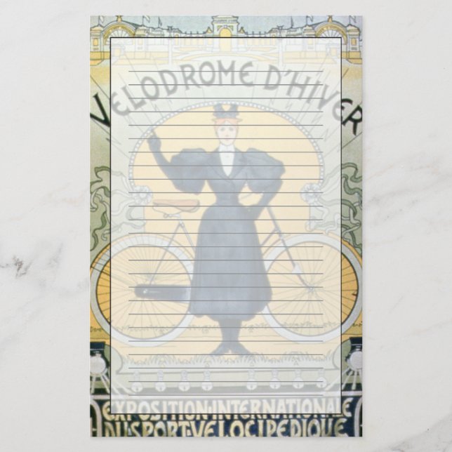 "Cyklar vintern tävla spårar", den internationella Brevpapper (Framsida)