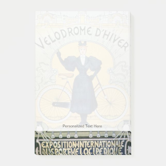 "Cyklar vintern tävla spårar", den internationella Post-it Block (Framsida)