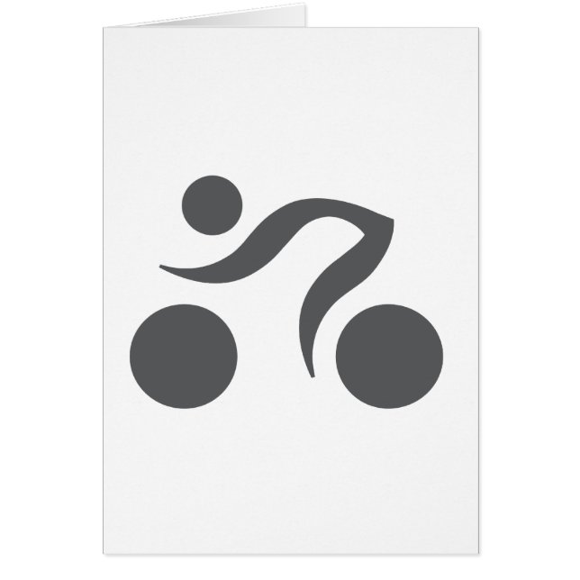 Cykler-Freak Hälsningskort (Framsidan)