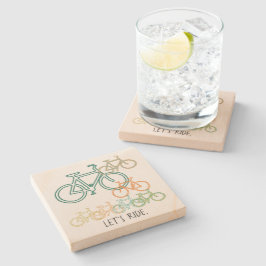 Cykler Låt oss Ride Underlägg Sten