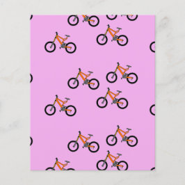 Cykler mönster på rosa