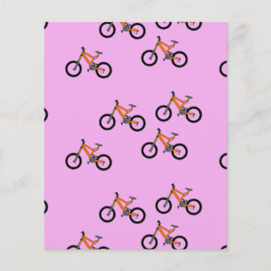 Cykler mönster på rosa