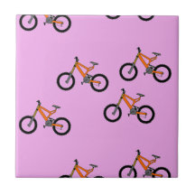 Cykler mönster på rosa